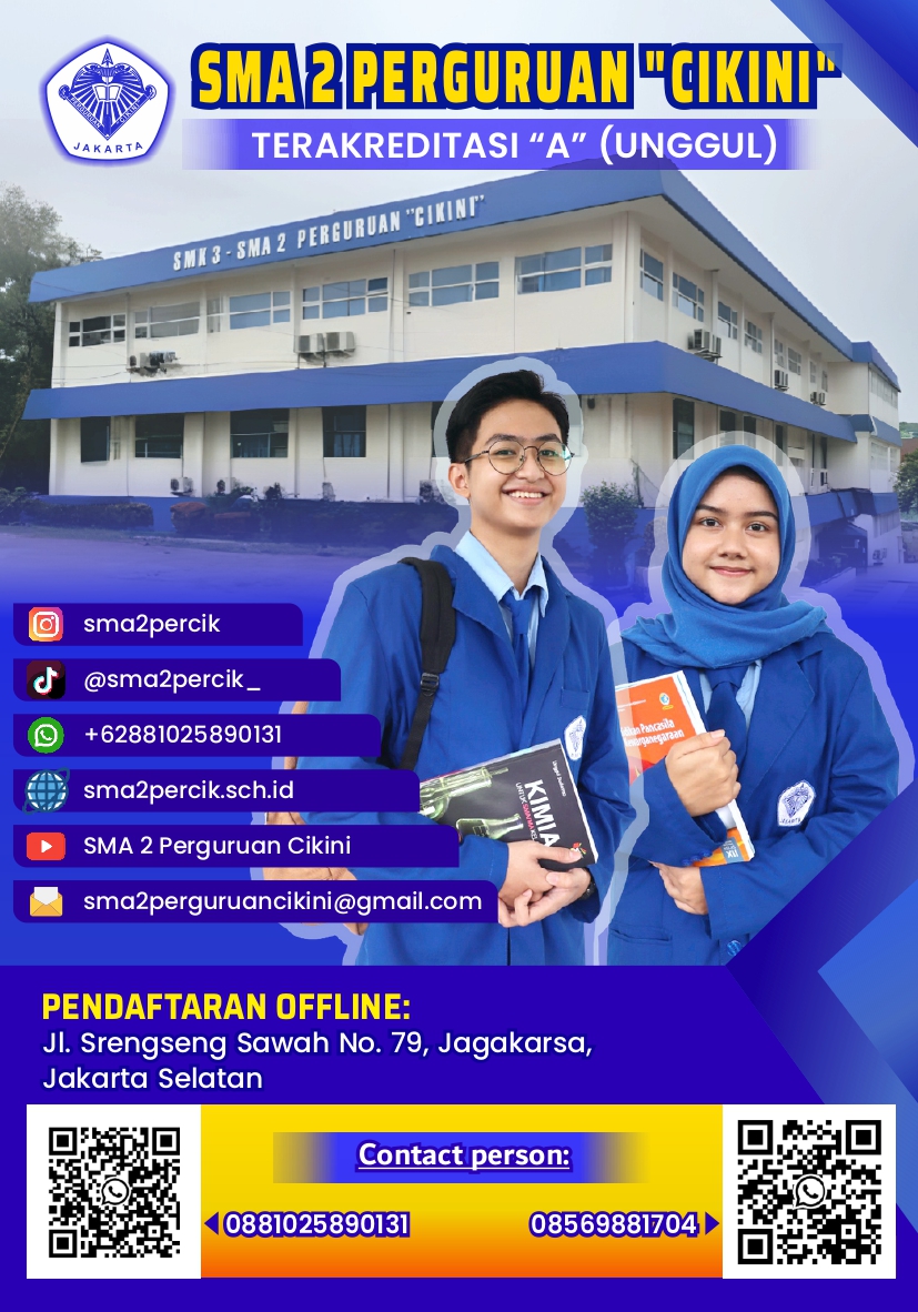Brosur SMA 2 Perguruan Cikini